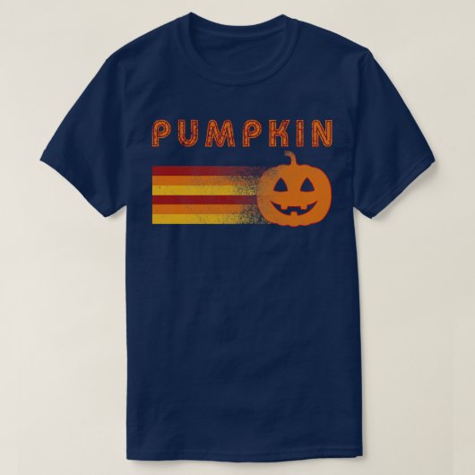 Vintag Retro Halloween Pumpkin T-Shirt (Design vorne)