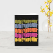 Vintag Retro Honeymoonin Bride Groom Honeymoon Va Karte (Gelbe Blume)