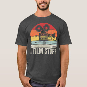 Vintag Retro I Film Stuff Shirt Filmmaker Geschenk