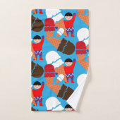 Vintag Retro Ice Badhandtuch Set (Handtuch)