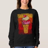 Vintag Retro Ice Creme Sphere Sweatshirt (Vorderseite)