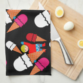 Vintag Retro Ice Geschirrtuch (Viertel Falte)