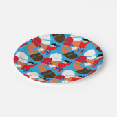 Vintag Retro Ice Pappteller (Schrägansicht)