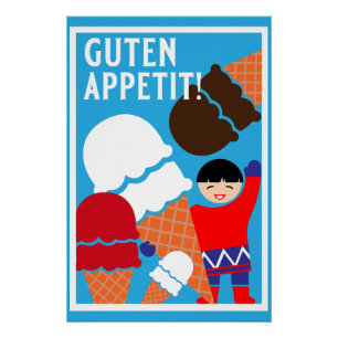 Vintag Retro Ice Poster