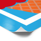 Vintag Retro Ice Poster (Ecke)