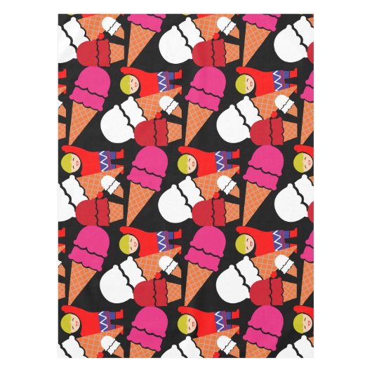 Vintag Retro Ice Tischdecke (Vorderseite)