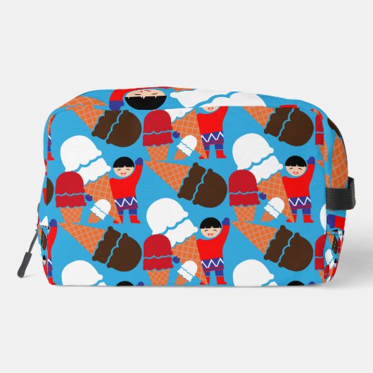 Vintag Retro Ice Waschbeutel (Rückseite)