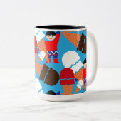 Vintag Retro Ice Zweifarbige Tasse (VorderseiteRechts)