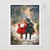 Vintag Retro Illustriert News Postkarte (Vorderseite)