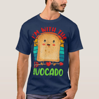 Vintag Retro Im mit Toast Niedliche Avocado Toast T-Shirt