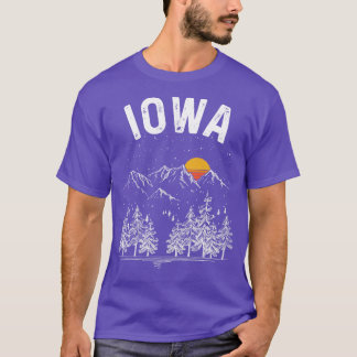 Vintag Retro Iowa Staat T-Shirt