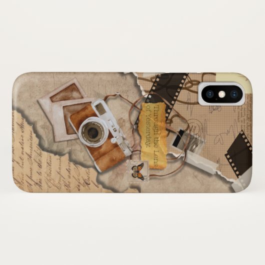 Vintag Retro iPhone Case - Ästhetische Telefonabde (Rückseite (Horizontal))