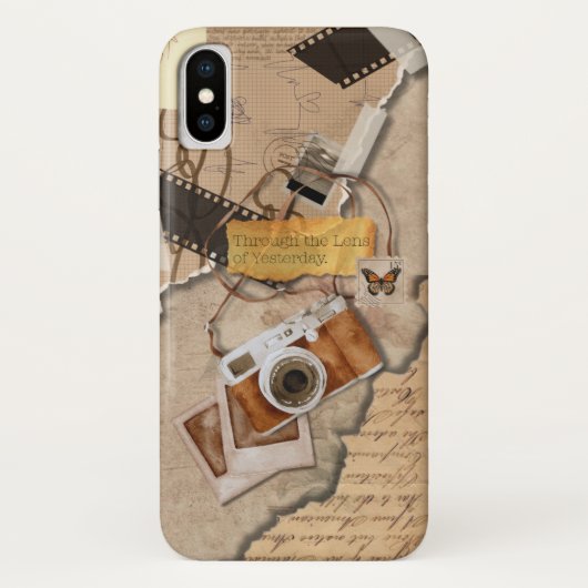 Vintag Retro iPhone Case - Ästhetische Telefonabde (Rückseite)