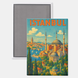 Vintag Retro Istanbul Türkei Hagia Sophia Magnet
