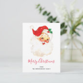 Vintag Retro Jolly Old Santa Claus Weihnachten (Stehend Vorderseite)