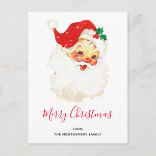 Vintag Retro Jolly Old Santa Claus Weihnachten
