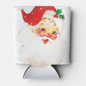 Vintag Retro Jolly Old Santa Claus Weihnachten Dosenkühler (Vorderseite)