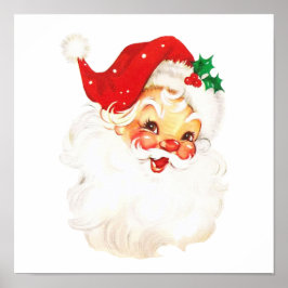 Vintag Retro Jolly Old Santa Claus Weihnachten Poster
