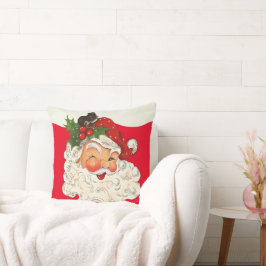 Vintag Retro Jolly Santa Claus Weihnachten Kissen