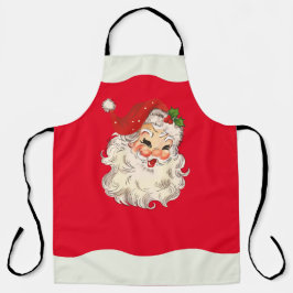 Vintag Retro Jolly Santa Claus Weihnachten Schürze