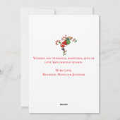 Vintag Retro Jolly Santa Merry Weihnachten (Rückseite)