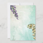 Vintag Retro Jugendstil Botanisch Save the Date Einladung (Rückseite)