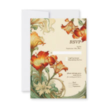 Vintag Retro Jugendstil Botanische UAWG