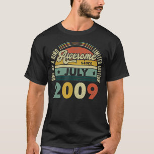 Vintag Retro Juli 2009 12. Geburtstagsgeschenk 12 T-Shirt
