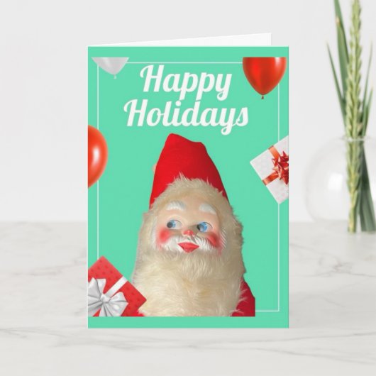 Vintag Retro Kitsch Weihnachtskarte Karte (Vorderseite)