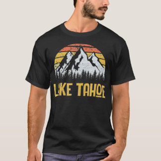 Vintag Retro Lake Tahoe California Nevada  T-Shirt