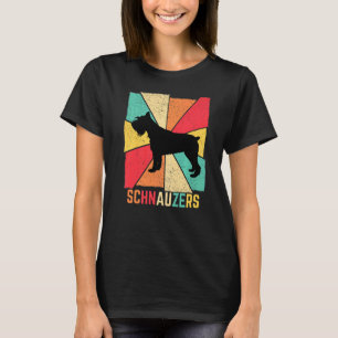 Vintag Retro Liebe Best Schnauzer Downer Ever P T-Shirt