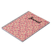 Vintag Retro Little Pink Blume Journal Notizblock (Linke Seite)