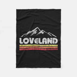 Vintag Retro Loveland Colorado Ristorante da Valen Fleecedecke