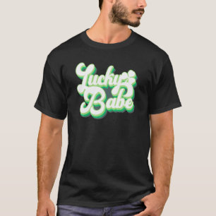 Vintag Retro Lucky Babe Bridal Junggeselinnen-Absc T-Shirt