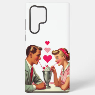 Vintag/Retro Malzgeschäft der 50er Jahre Valentine Samsung Galaxy Hülle