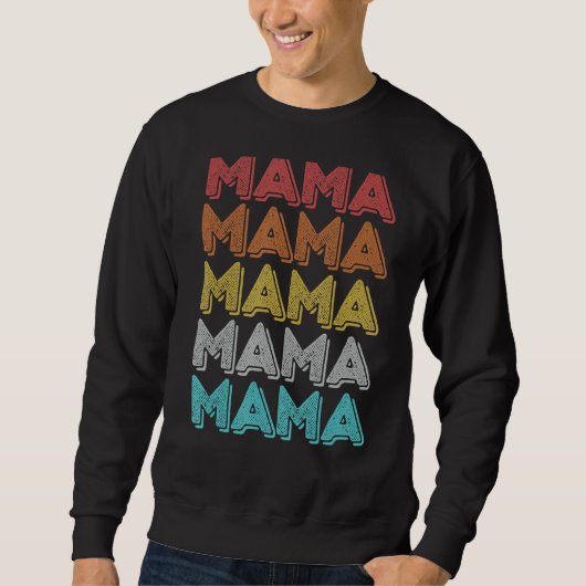 Vintag Retro Mama Sweatshirt (Vorderseite)