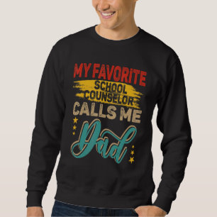 Vintag Retro Mein Lieblingsschulberater ruft Sweatshirt