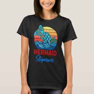 Vintag Retro Mermaid Stepmutter Mermaid Mutter Da T-Shirt