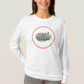 Vintag/Retro Merry & Bright T-Shirt (Vorderseite)