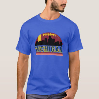 Vintag Retro Michigan Skyline T-Shirt
