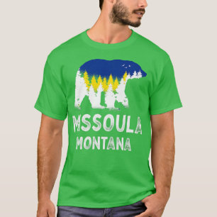 Vintag Retro Missoula Montana Grizzly Bär MT Vac T-Shirt