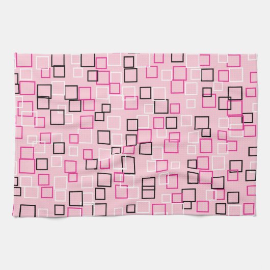 Vintag Retro Mod Pink Handtuchgeschenk Handtuch (Horizontal)