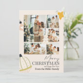 Vintag, Retro, Moderne Schrift, Frohe Weihnachten  (Stehend Vorderseite)