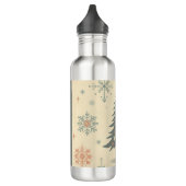 Vintag/Retro Moderne Weihnachten/Winter Edelstahlflasche (Links)