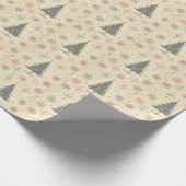 Vintag/Retro Moderne Weihnachten/Winter Geschenkpapier (Ecke)