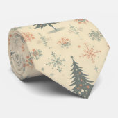 Vintag/Retro Moderne Weihnachten/Winter Krawatte (Gerollt)