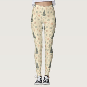 Vintag/Retro Moderne Weihnachten/Winter Leggings