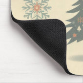 Vintag/Retro Moderne Weihnachten/Winter Mousepad (Ecke)