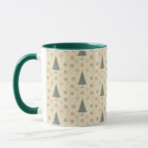 Vintag/Retro Moderne Weihnachten/Winter Tasse