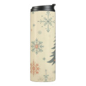 Vintag/Retro Moderne Weihnachten/Winter Thermosbecher (Nach links gedreht)